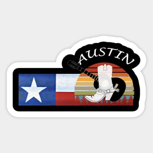 Austin TX Music City Sticker